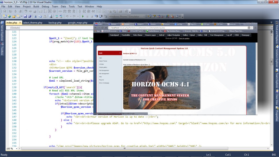All applications work on PHP 5 in combination with MySQL.