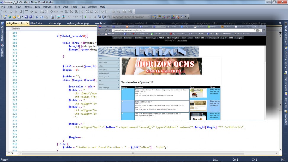 All applications work on PHP 5 in combination with MySQL.