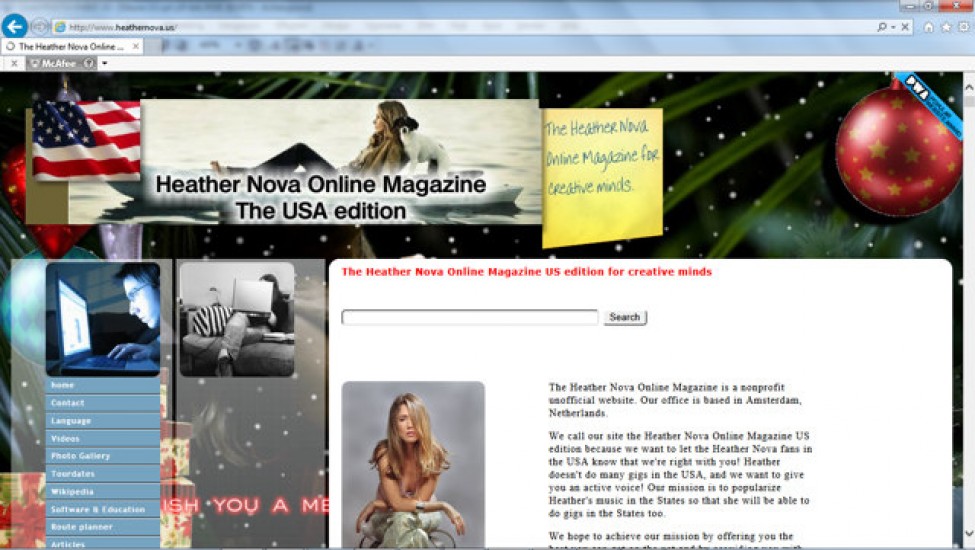 PHP, Javascript, CSS, MySQL and HTML
www.heathernova.us